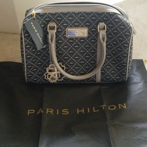 Patis hilton speedy  black grey handbag